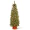 6ft. Pre-Lit Colonial Artificial Christmas Half Tree, Clear Lights